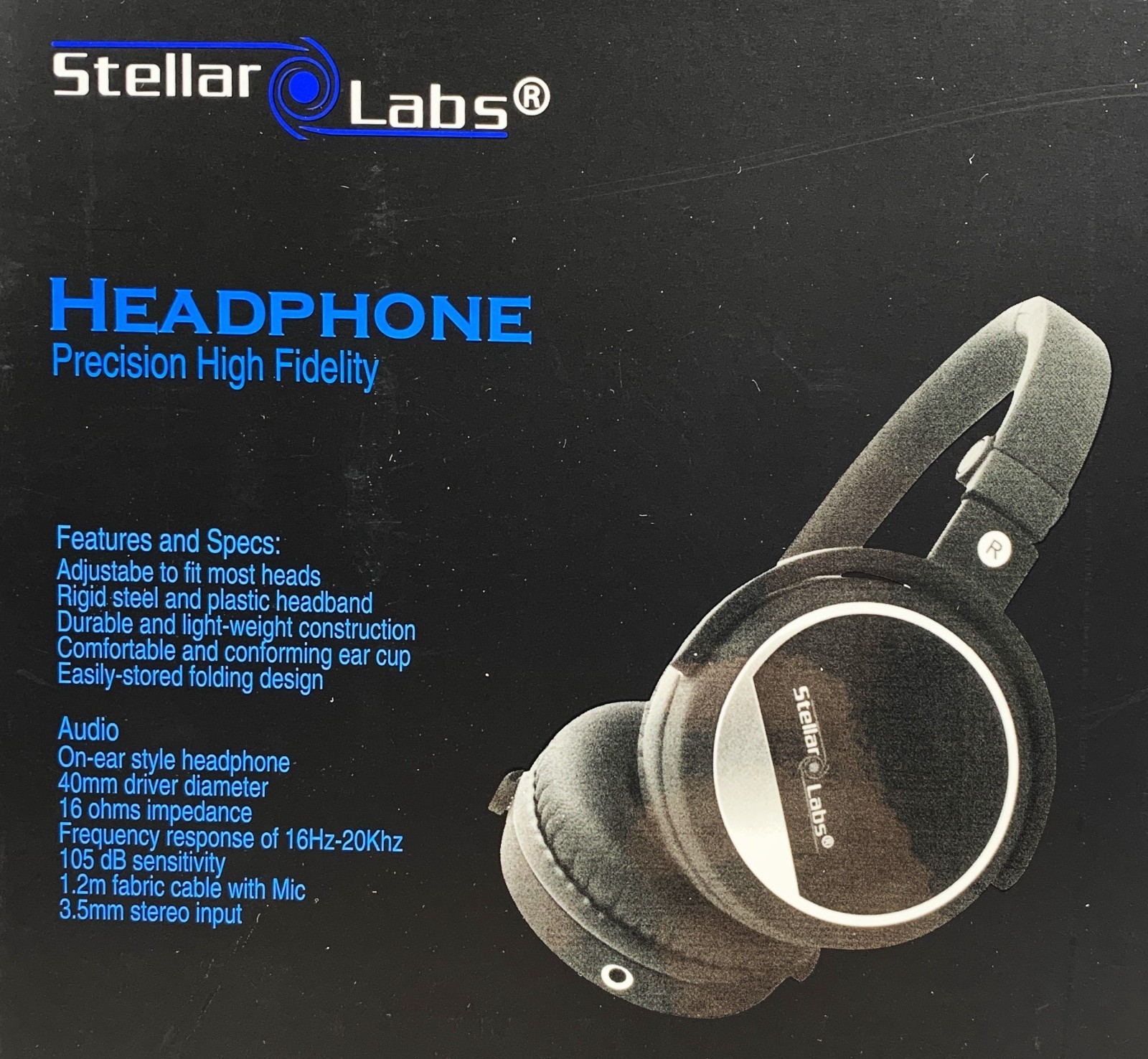 Wired On-Ear Premium HiFi Music STEREO HEADPHONES Portable Sound Audio DJ Studio