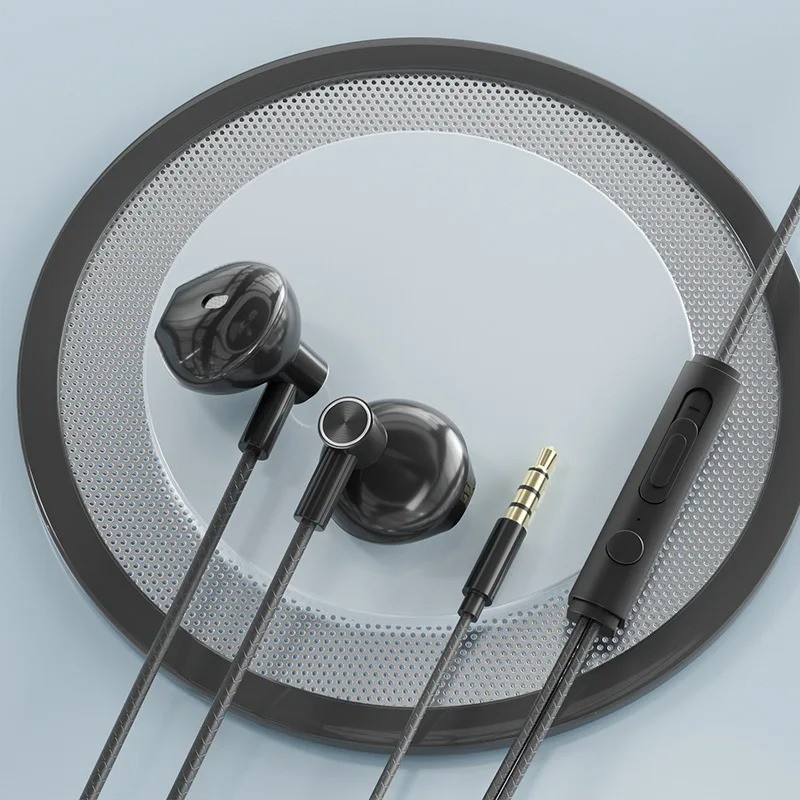 Type-C In-Ear Wired Karaoke Headphones 3.5mm Stereo Music Earbud Handfree Headse