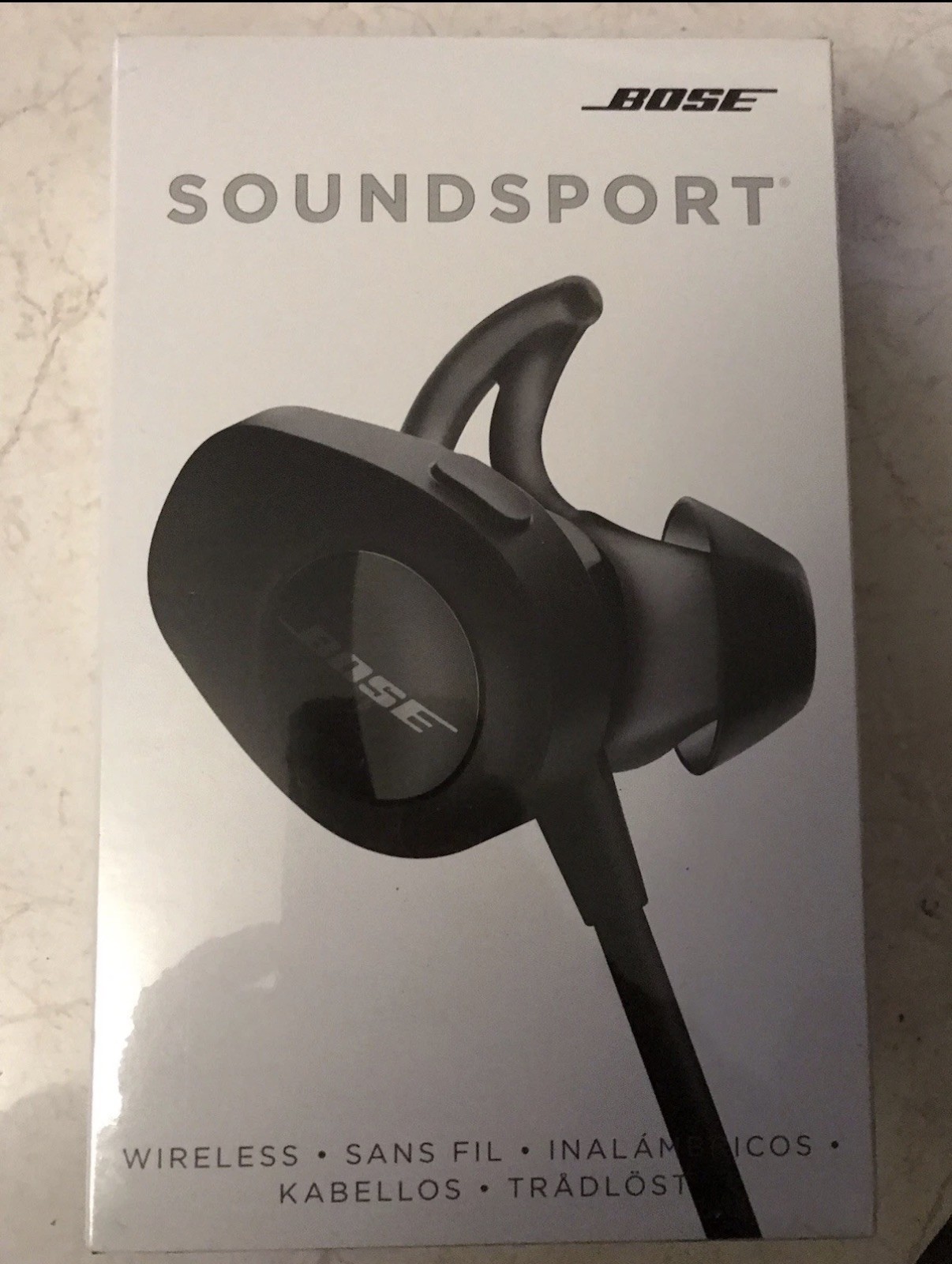Bose SoundSport Wireless Sweatproof Earbuds Earphones Neckband Headphones Black-