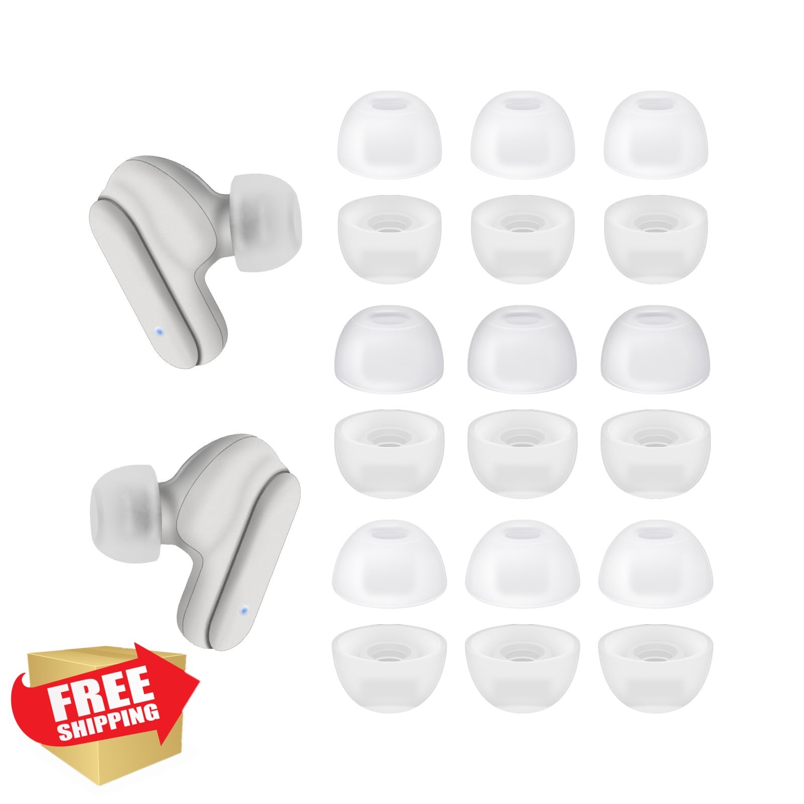 Klowcok Skullcandy Dime Evo Eartips White 9 Pair