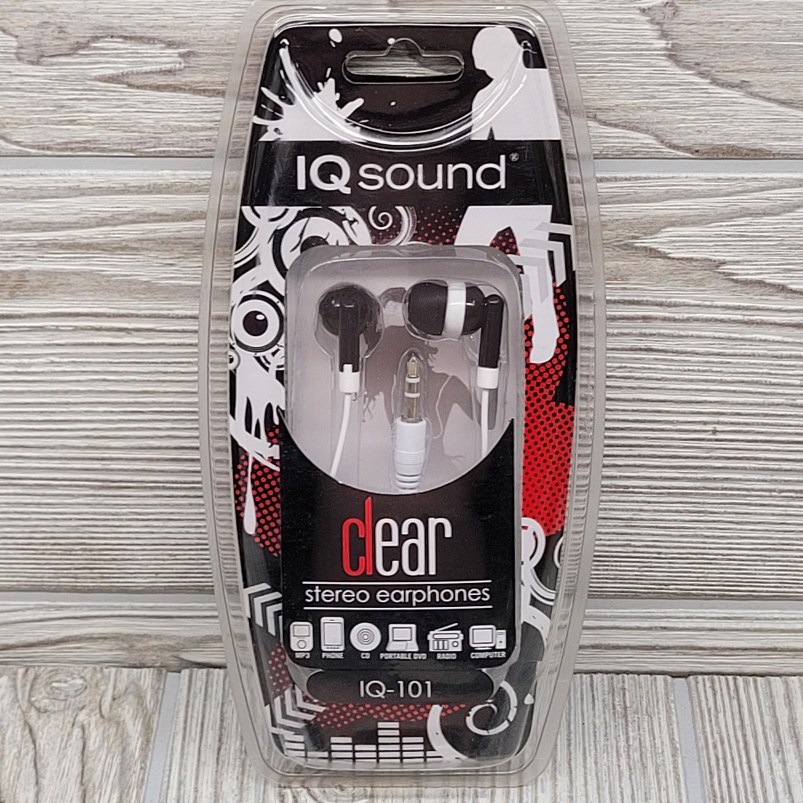 SuperSonic IQ 101 Digital Clear Stereo Earphones 3.5ft Cord
