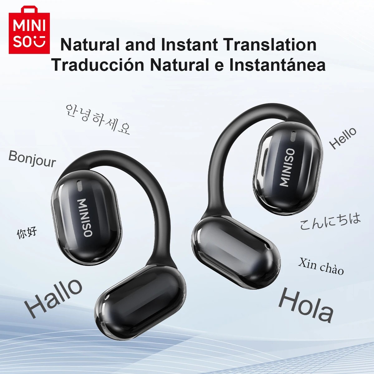 MINISO MS162 Bluetooth Earbuds w/ Translation & 16mm Driver, Wireless Headphones