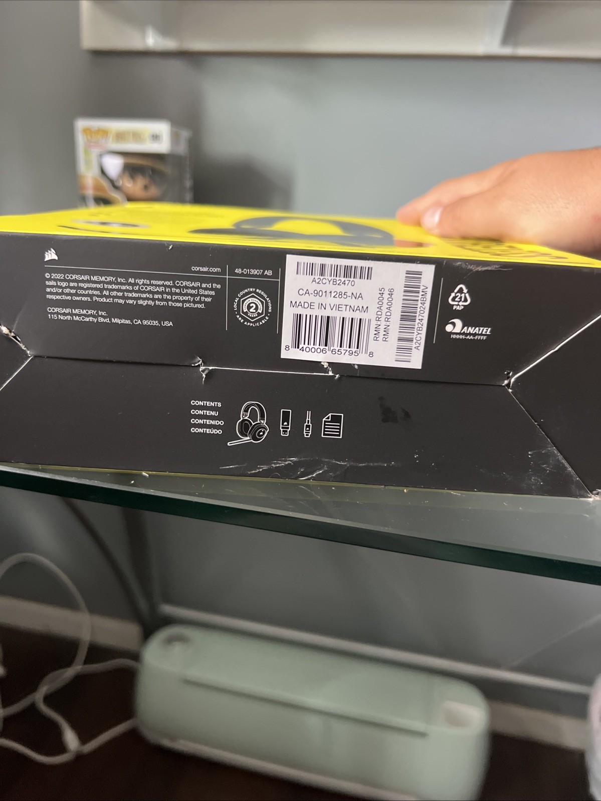 CORSAIR HS65 WIRELESS Gaming Headset With 7.1 Surrounded sound