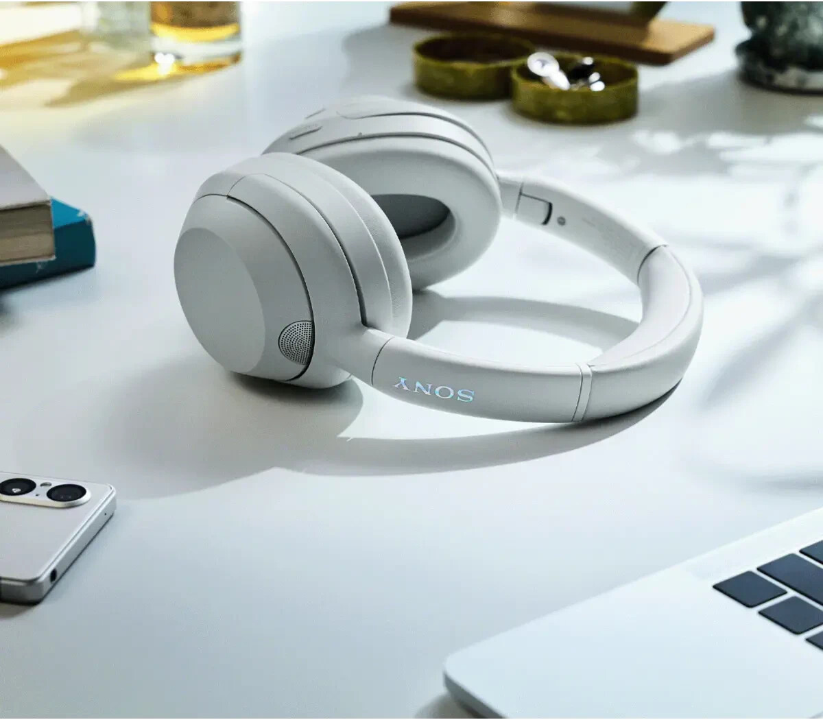 SONY WH-ULT900N/W ULT WEAR Wireless Noise Canceling Headphones Off White