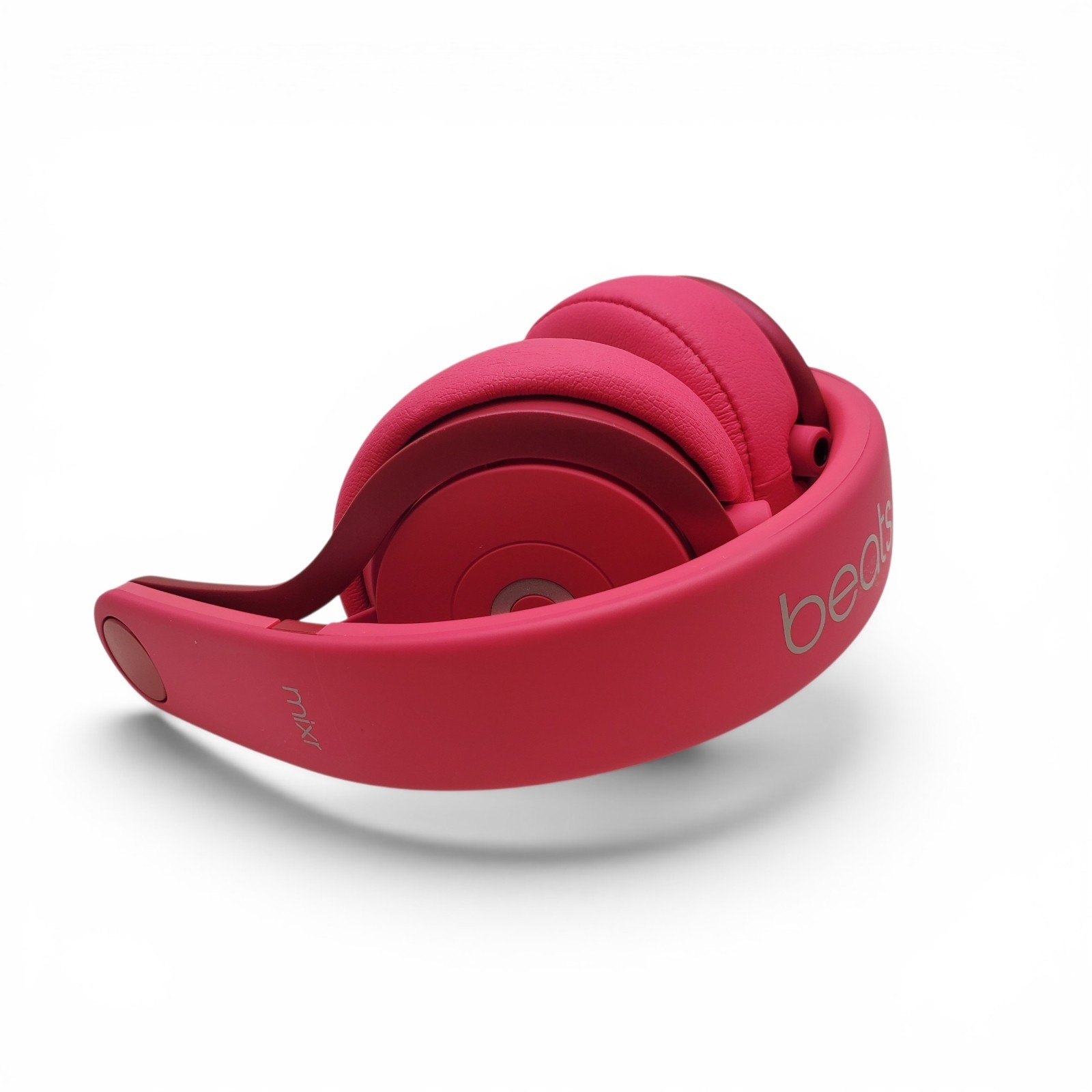 Beats by Dr Dre Mixr On-Ear DJ Headphones Magenta Pink Wired with Case & Aux Cab