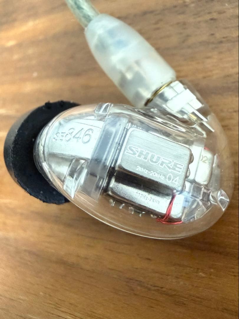 Shure SE846 Clear Wired In-Ear Monitor IEM Earphones Tested w/ OEM Cable