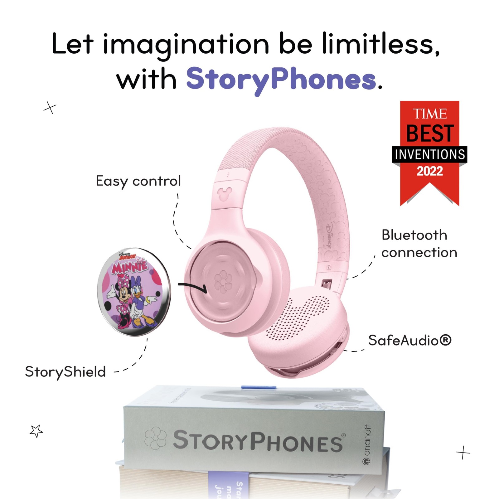 STORYPHONES Disney Edition StoryPhones BuddyPhones Cosmos Fun On Ear Pink