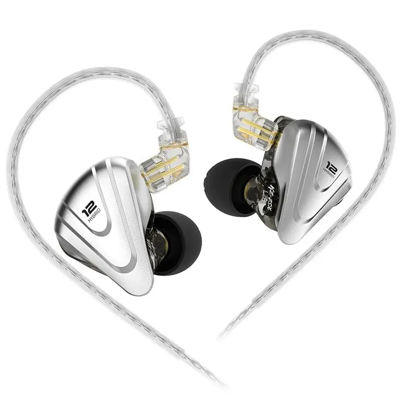 KZ ZSX 1DD 5BA Hybrid 12 Drivers HIFI Bass Earbuds In Ear Monitor Noise