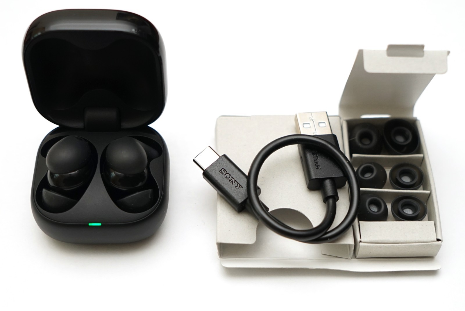 Sony WF-LS910 Link Buds Wireless Noise Canceling Earbuds WF-LS910/B Black