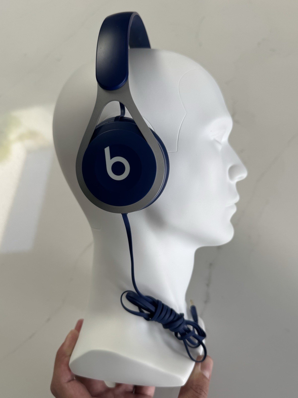 Beats by Dr. Dre Beats EP Blue/Silver Wired On-Ear Headphones 3.5mm Mic