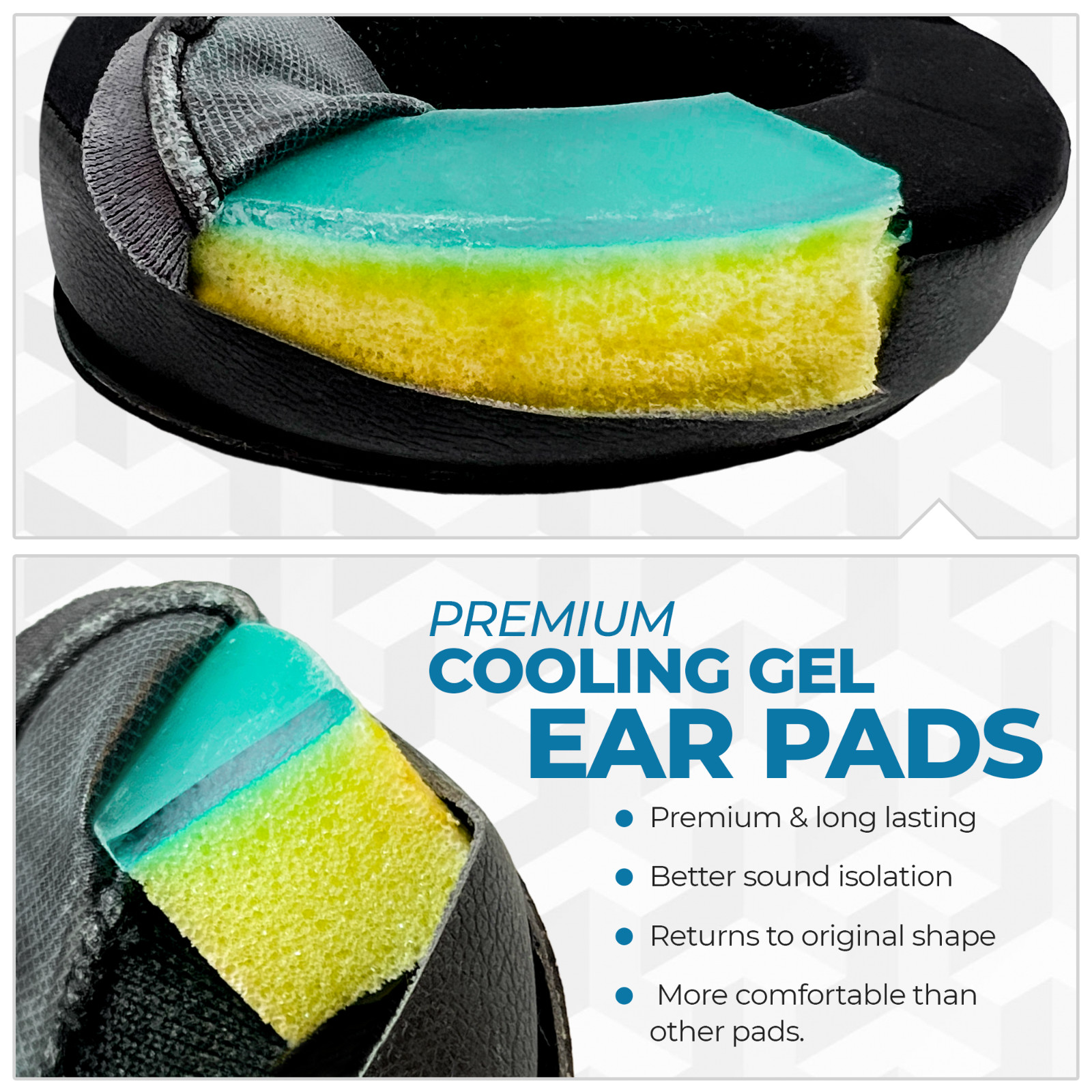 CentralSound Cooling Gel Replacement Ear Pad Cushion Bose QuietComfort QC35 QC45