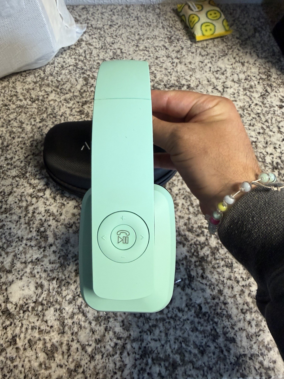 APEX PRO Headphones Wireless Bluetooth Volume Control Noise Cancelling Turquoise