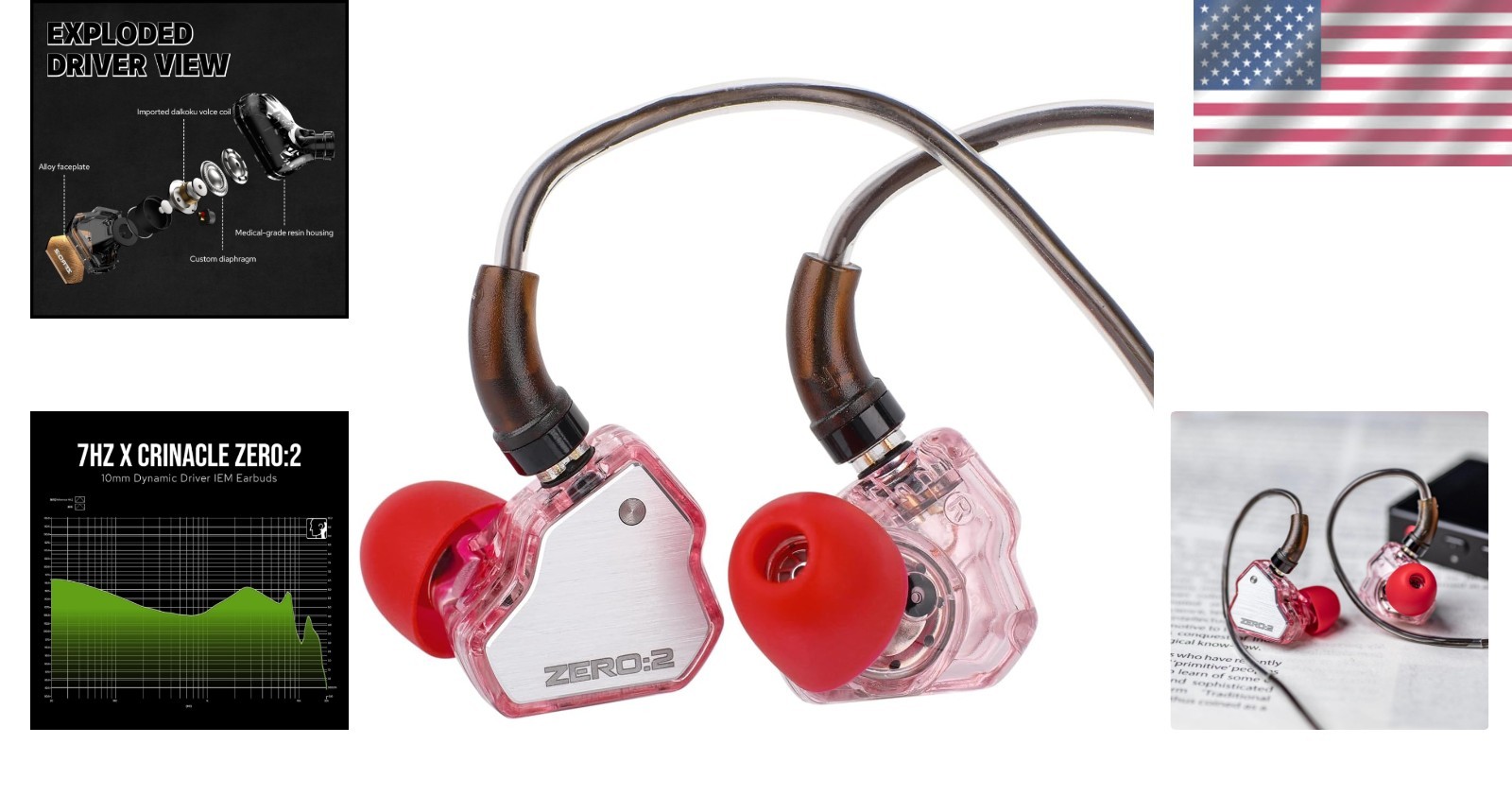7Hz x Crinacle Zero:2 10mm Dynamic Driver Earphones
