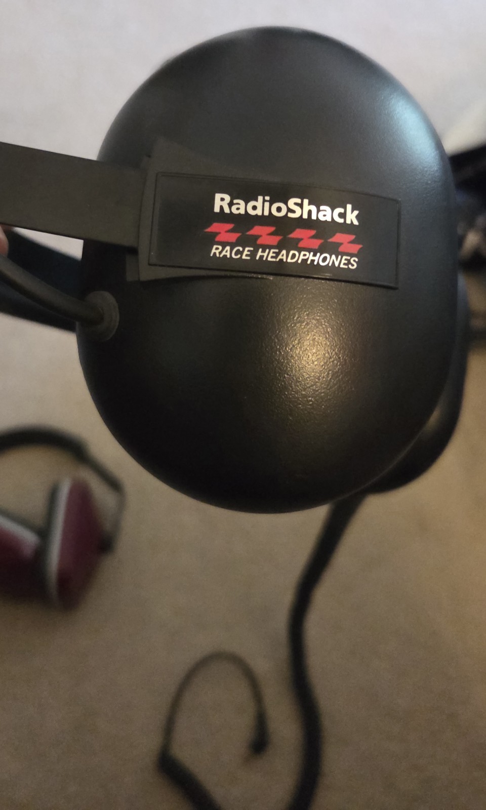 RADIO SHACK Race Scanner Headphones Volume Control-Adjustable + 1 Headphones