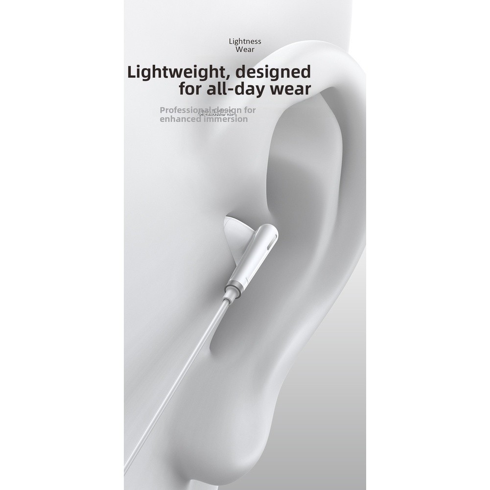 Type C and 3.5mm Wired In-Ear Earbuds with Mic 12mm Driver HiFi Audio Quality