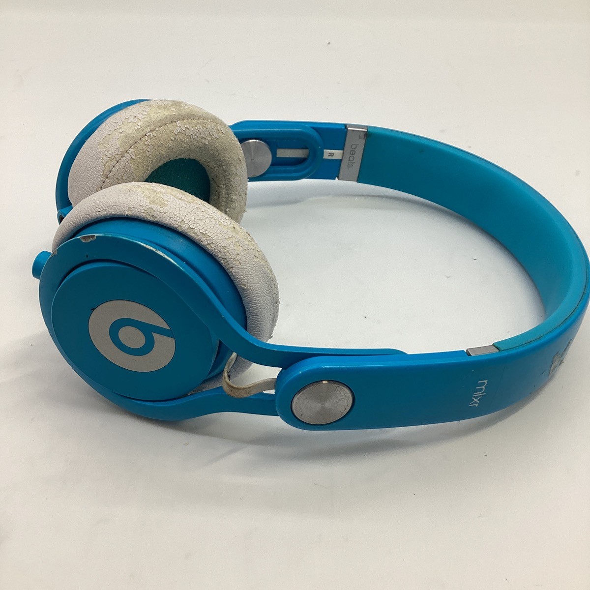 Beats Mixr Mixer Headphones Blue Without Audio Cable (Untested) AS-I (GO1039247)