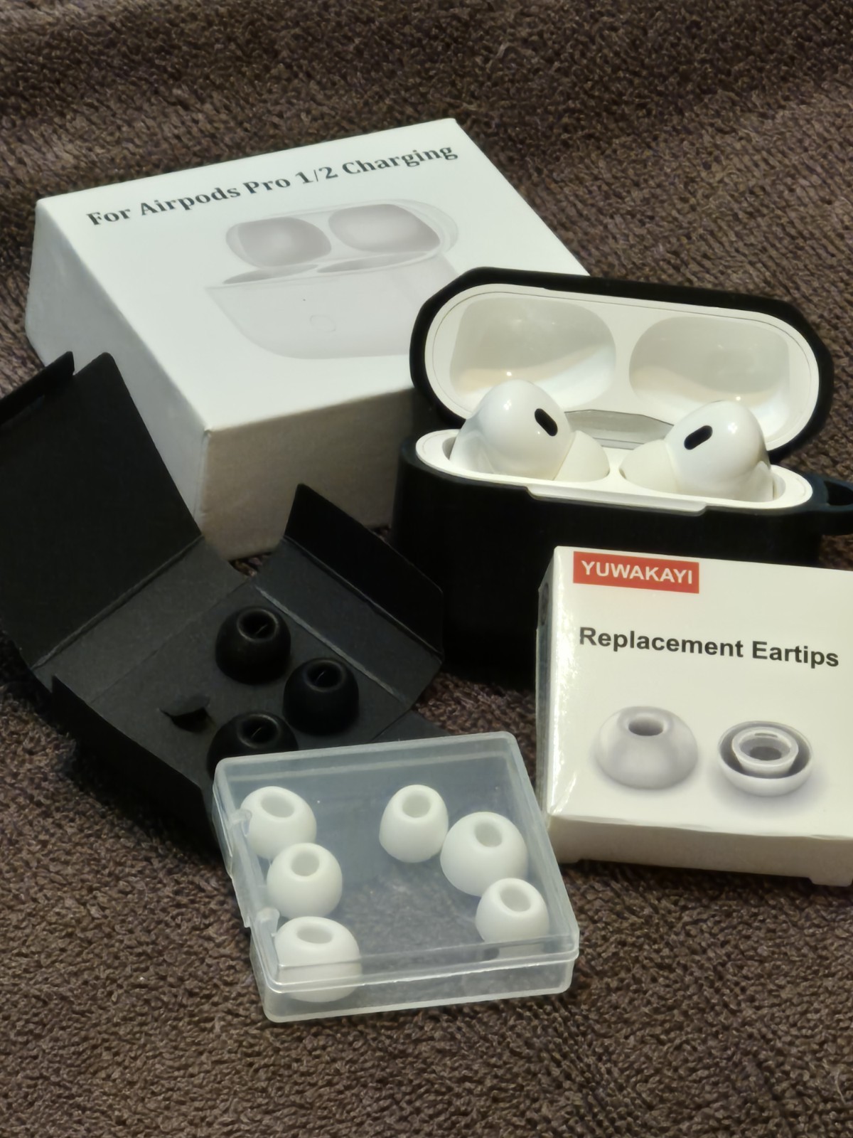Apple AirPods Pro 1st Gen A2190 Charging Cases, Earbuds, Replacement Tips, More