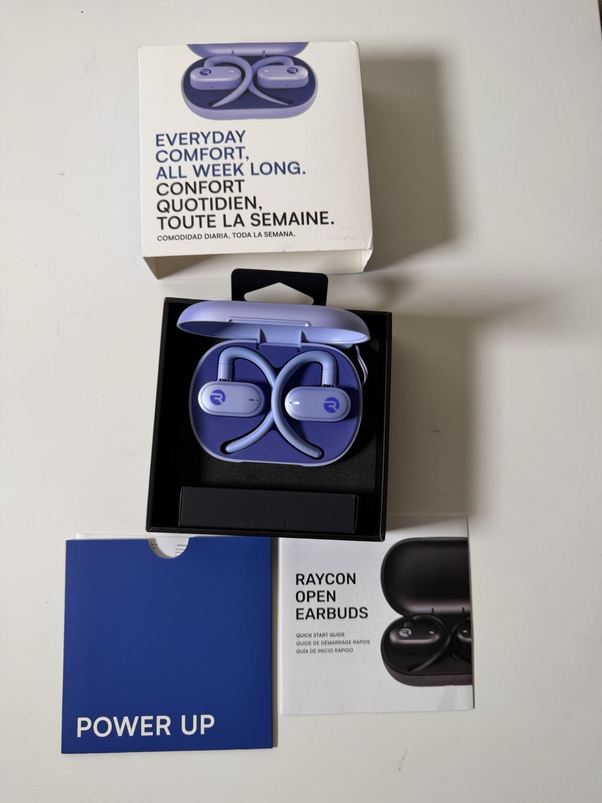 RAYCON Everyday Earbuds Purple Violet Bluetooth True Wireless