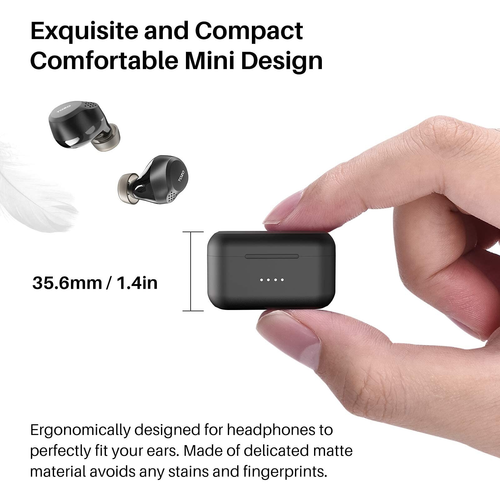 TOZO NC7 Wireless Earbuds Active Noise Cancellation Headphones, (Renew)