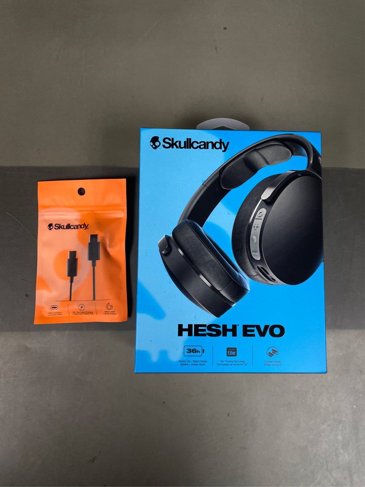 Skullcandy Hesh Evo Wireless Over-Ear Bluetooth Headphones with Extra USB-C Char