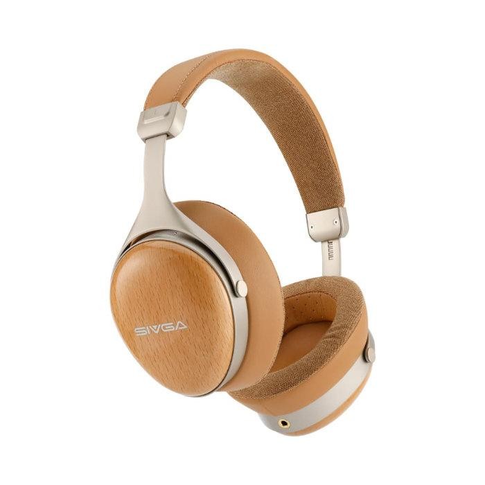 SIVGA SV021 Pro Beechwood Closed Back HiFi Headphones Wired 50mm OFC Cable