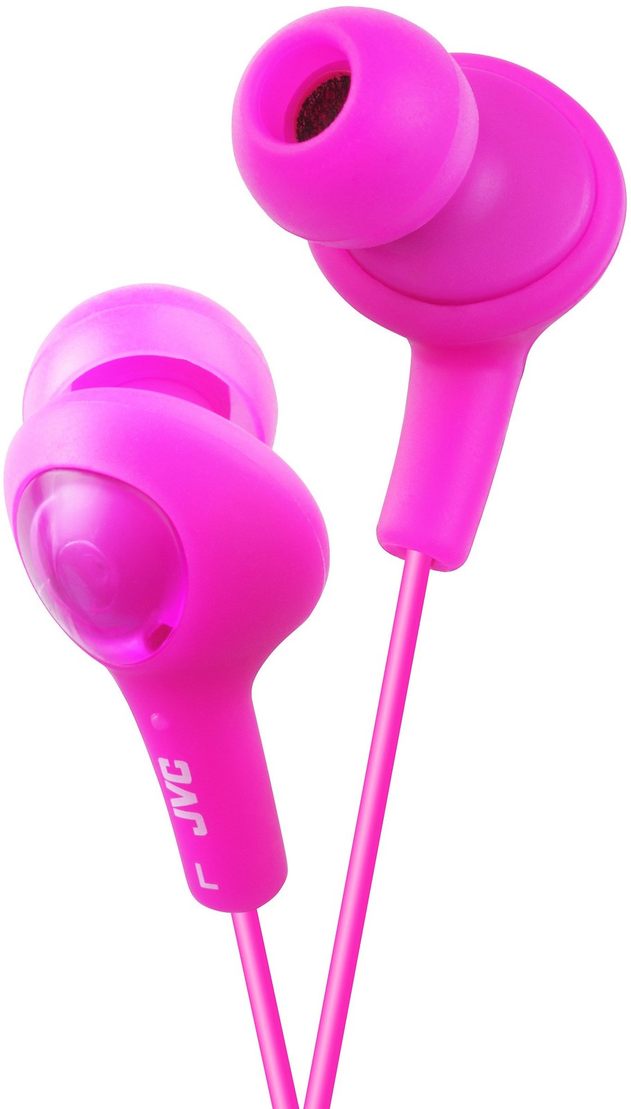 Jvc Gumy Plus Peach Pink Wired Inner Ear Headphones With Silicone Earpieces