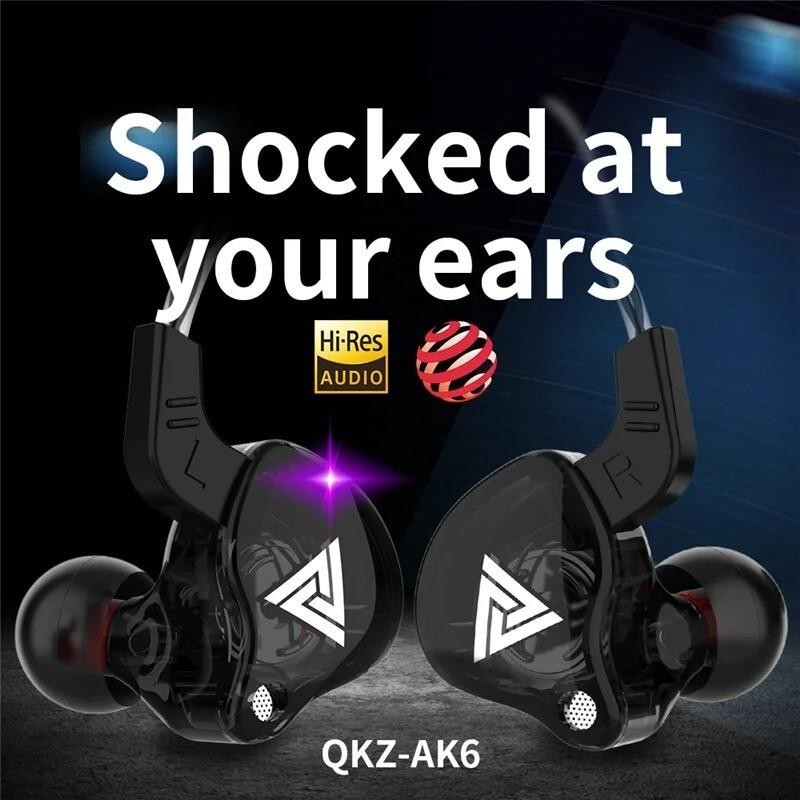 Qkz Ak6 3.5mm Wired Earphones Hifi Sound, Gaming Headset,bass Earbuds Saya