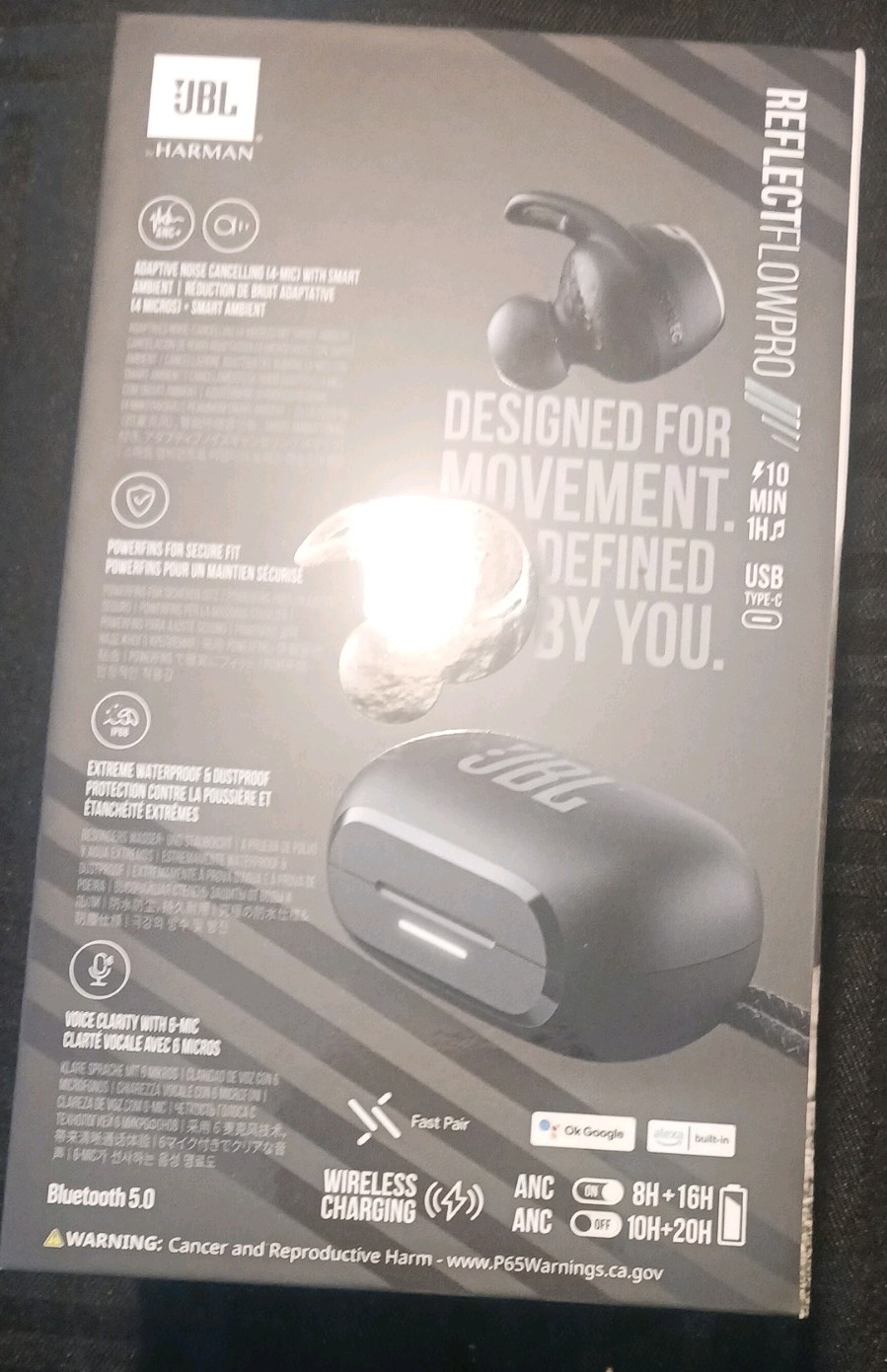 JBL Reflectflowpro True Wireless Noise Cancelling Earbuds ip68