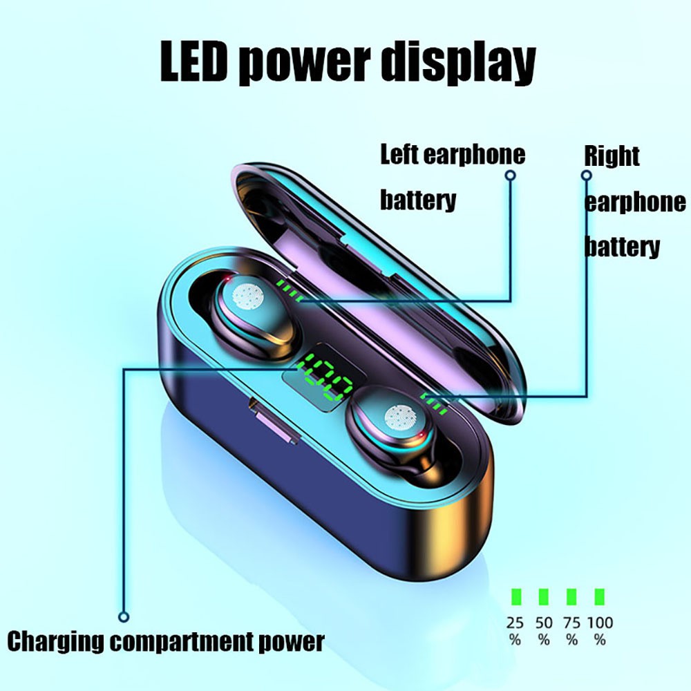 Waterproof Bluetooth 5.0 Wireless Earbuds For iPhone Samsung Android Phones