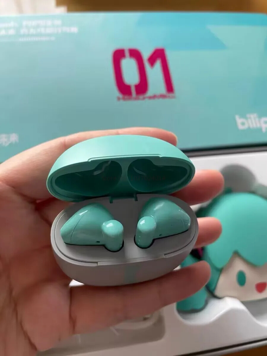 Anime Bluetooth Headphones Miku iPhone Android Hatsune Earbuds