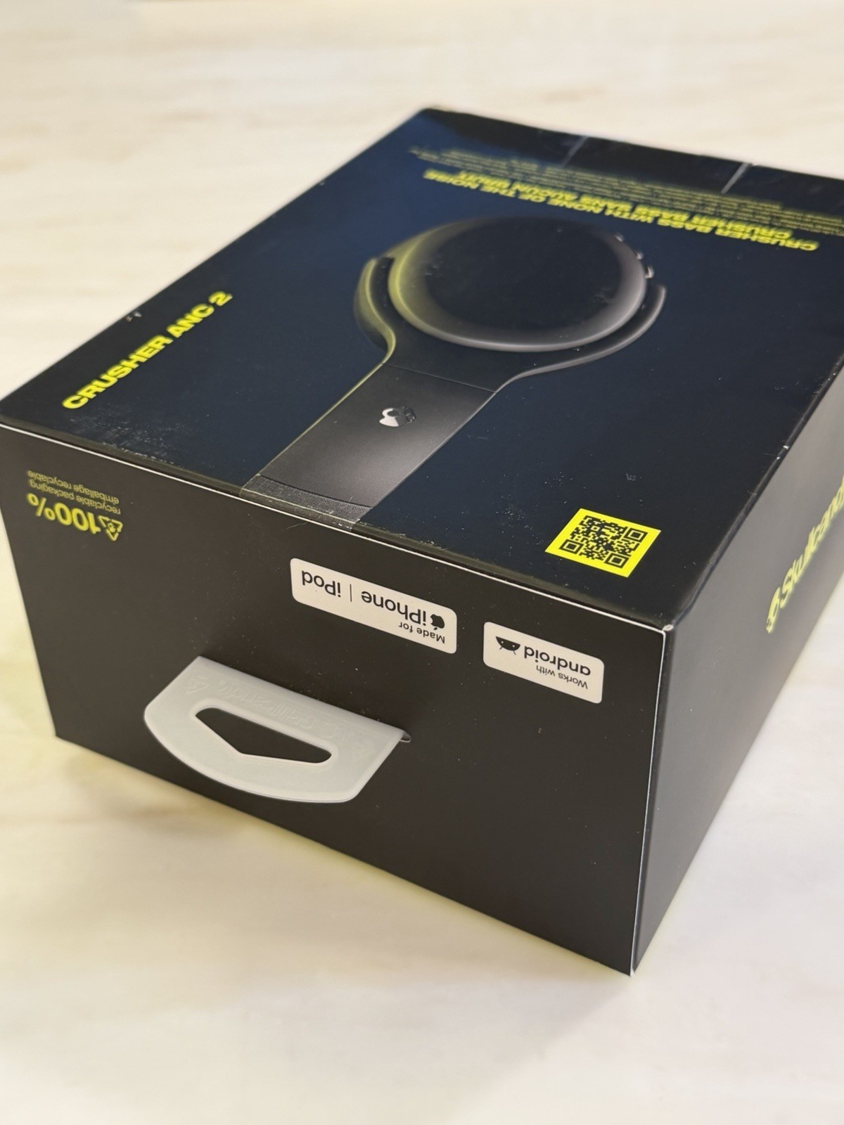 NEW – Skullcandy Crusher ANC 2 Noise Canceling Wireless Headphones Black + USB-C