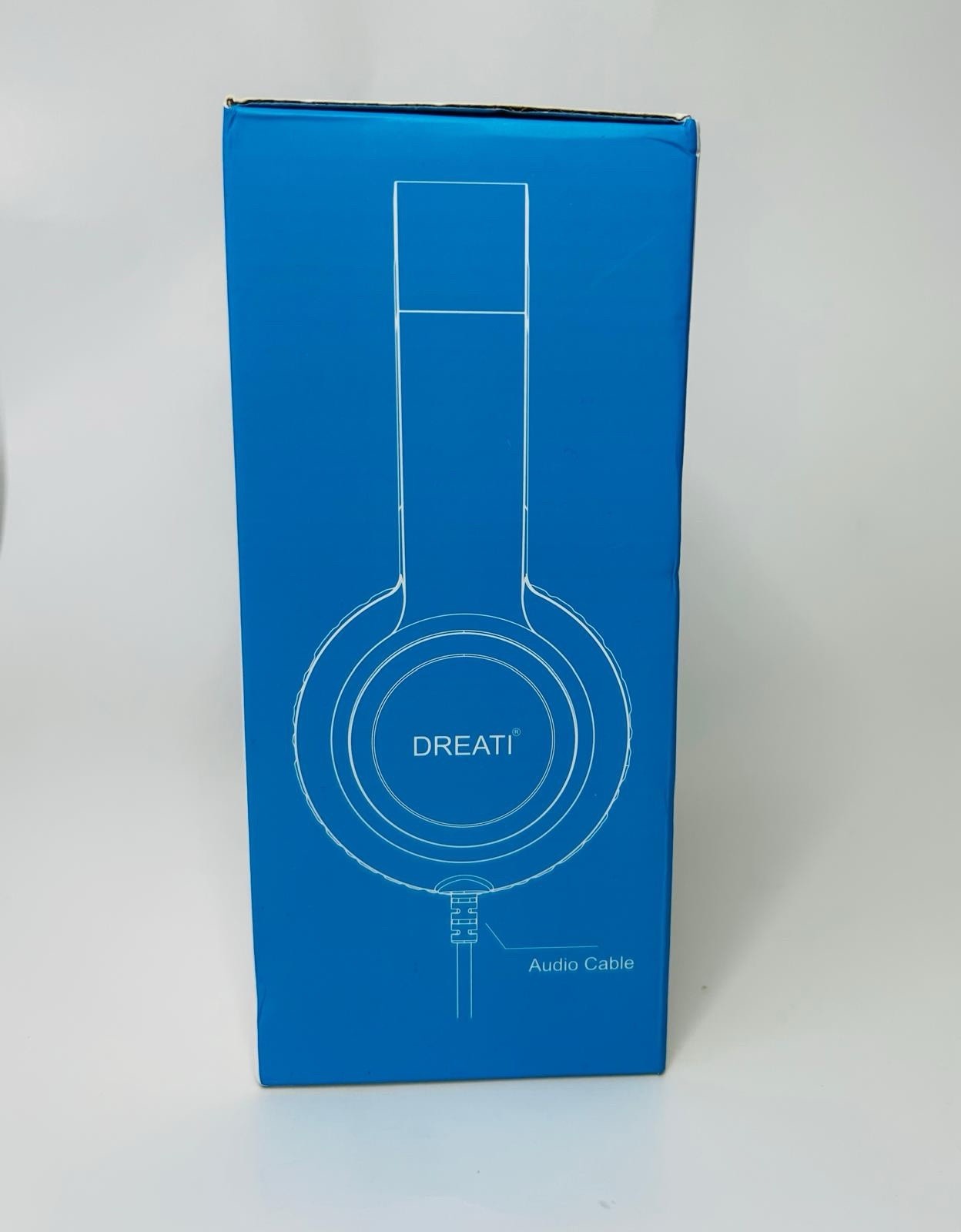 DREATI D879 Wired On-Ear Headphones 3.5mm Mic 1.5M Blue White