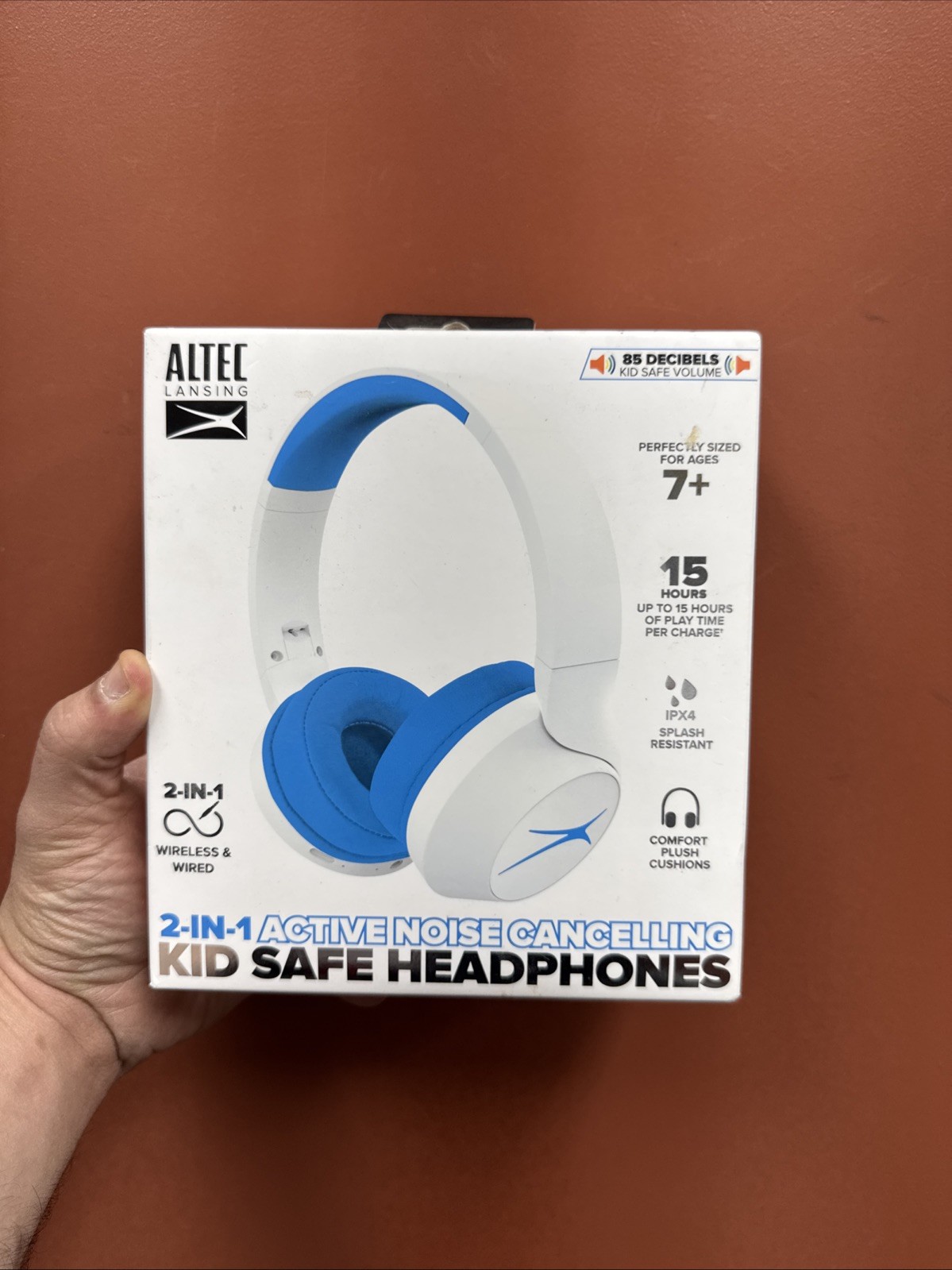 Altec Lansing Kid Safe Active Noise Cancelling Bluetooth Wireless Headphones