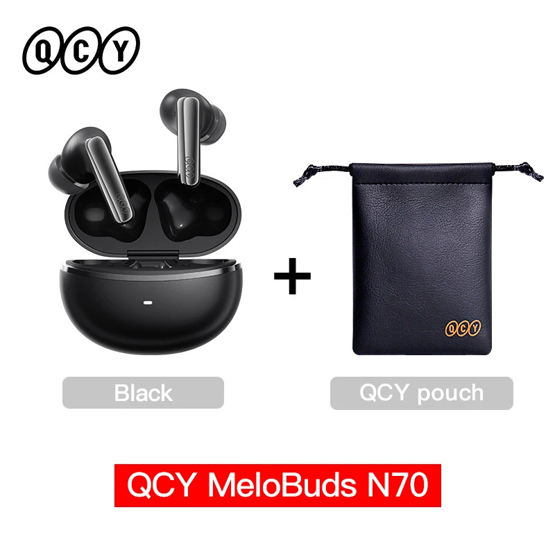 QCY MeloBuds N70 Wireless Earbuds ANC Bluetooth 6.0 LDAC Hi-Res 50Hrs IPX5