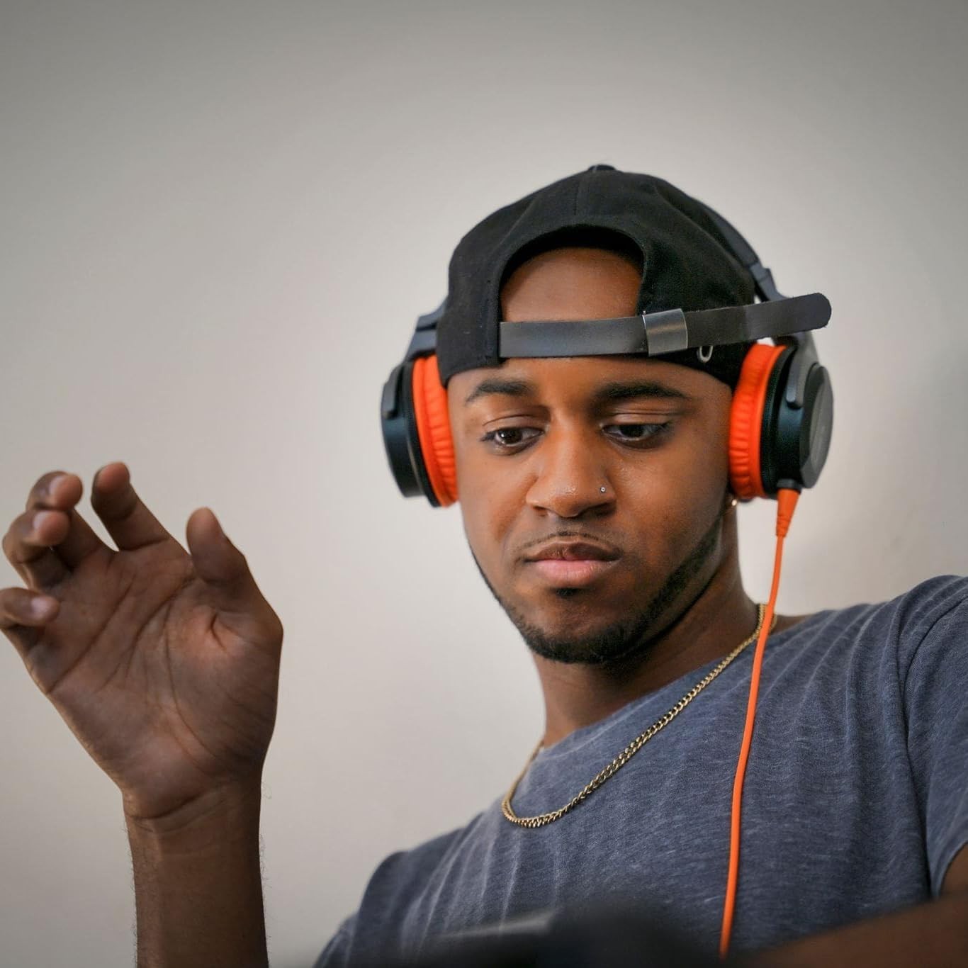 HDJ- On-Ear Wired Headphones, Dark Silver