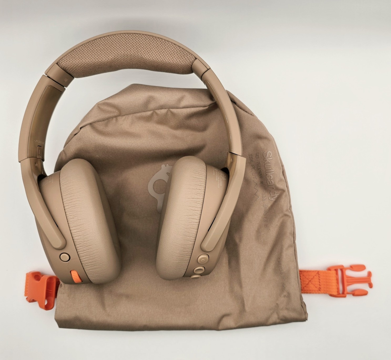 Skullcandy Crusher ANC Over-Ear Headband Headphones Beige/Orange BT 3.5mm