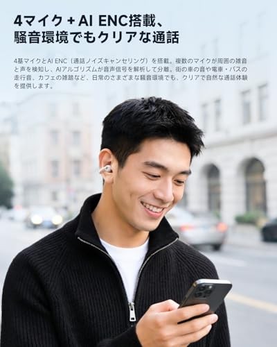 EarFun Clip 2 Ear Cuff Earphones Bluetooth LDAC White CW200