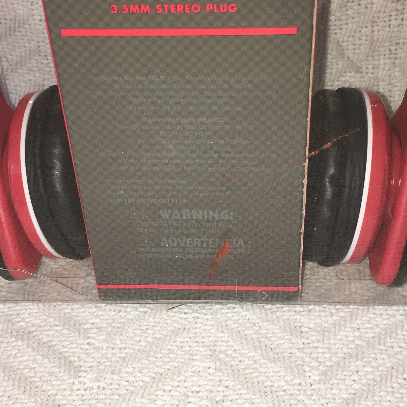 New in Pack Audio Council Diamond Ltd Edition Red w/black Trim Headphones