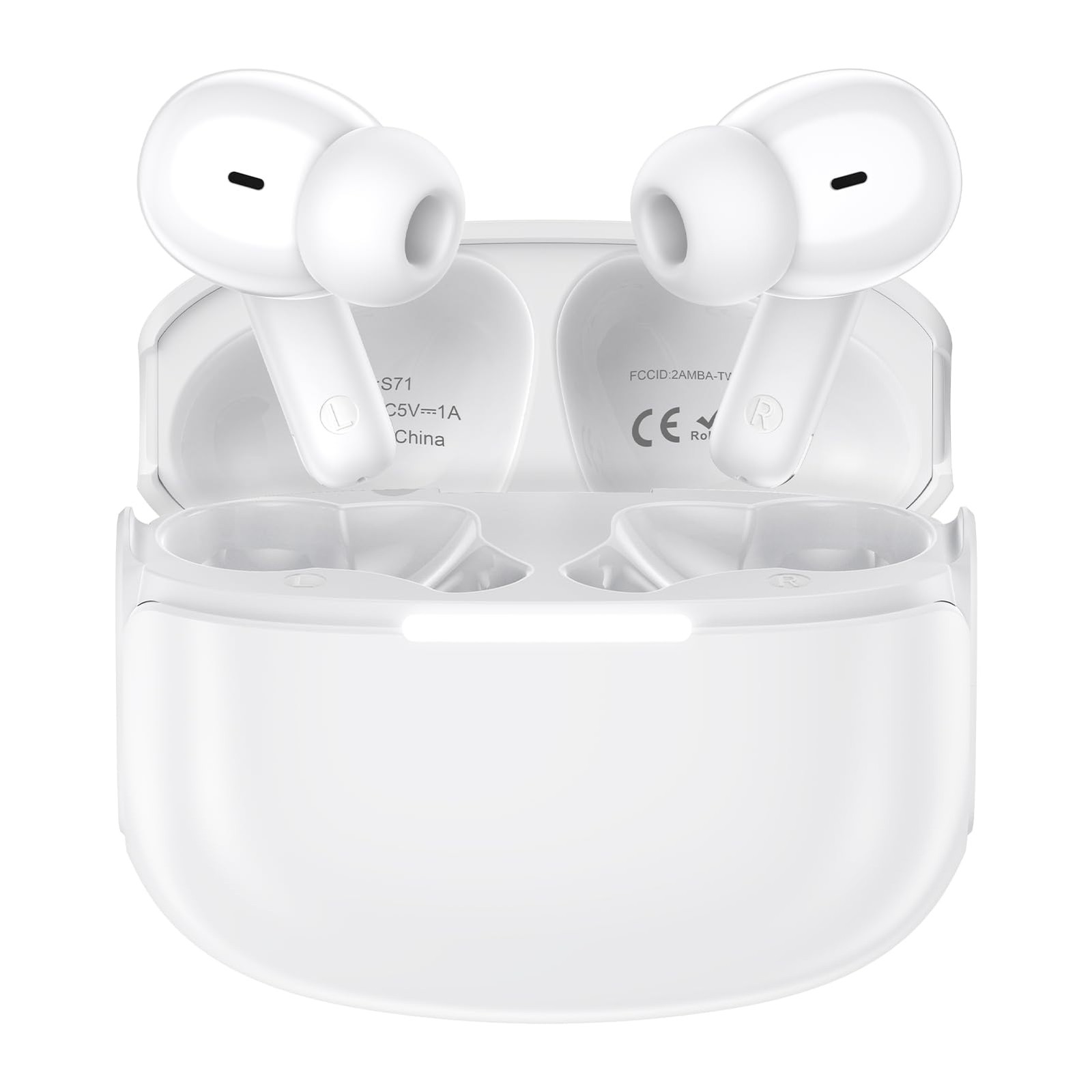 Audifonos inalambricos Bluetooth Auriculares Para iPhone y Samsung Galaxy Blanco
