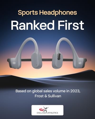 OpenSwim Pro – Open-Ear Bluetooth & MP3 Bone Conduction Sport Headphones, Grey