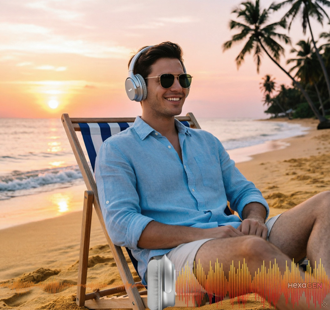 Wired Over-Ear USB-C Headphones with Microphone/Volume Control/Foldable/Adjustab