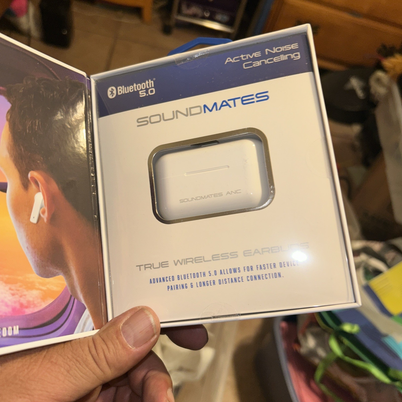 Tzumi SoundMates Pro ANC Bluetooth 5.0 Wireless Earbuds – White