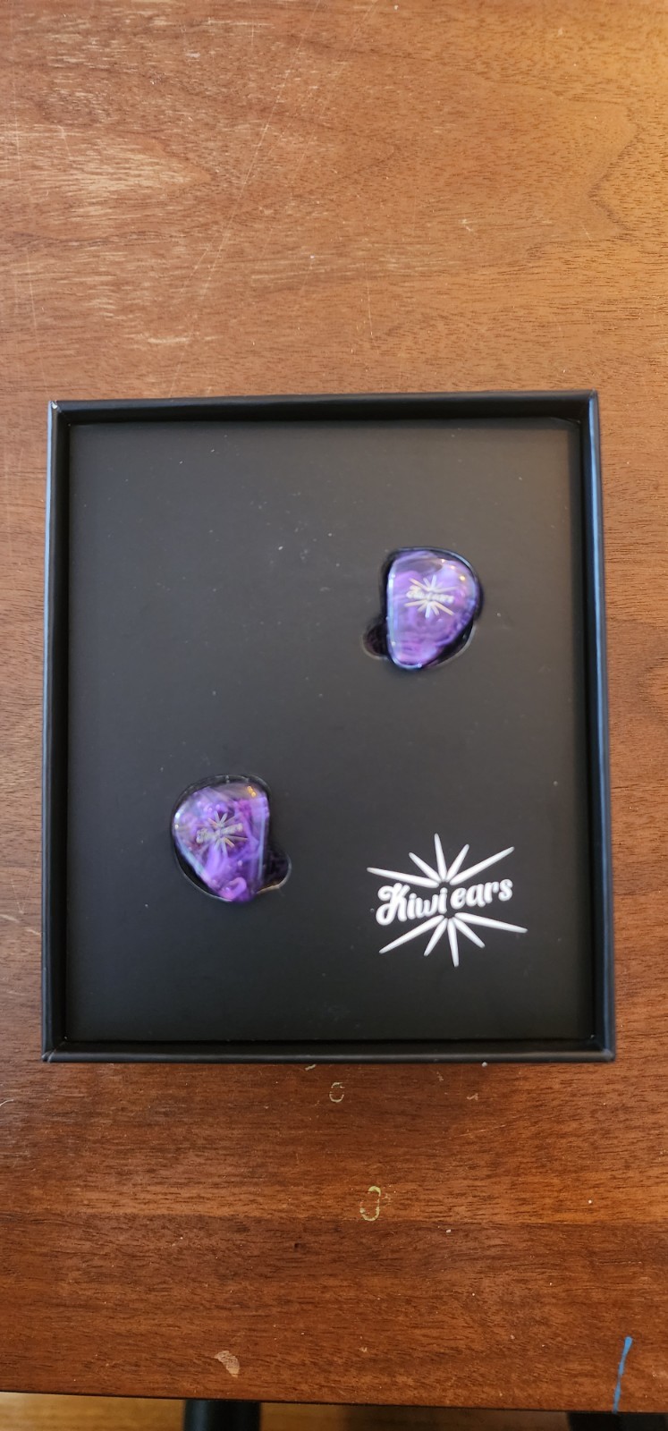 Kiwi ears Orchestra Lite IEM in ear monitor headphones. Purple. Tested.