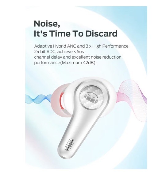 Monster Clarity 8.0 Hybrid Active Noise Cancelling Wireless Earbuds,