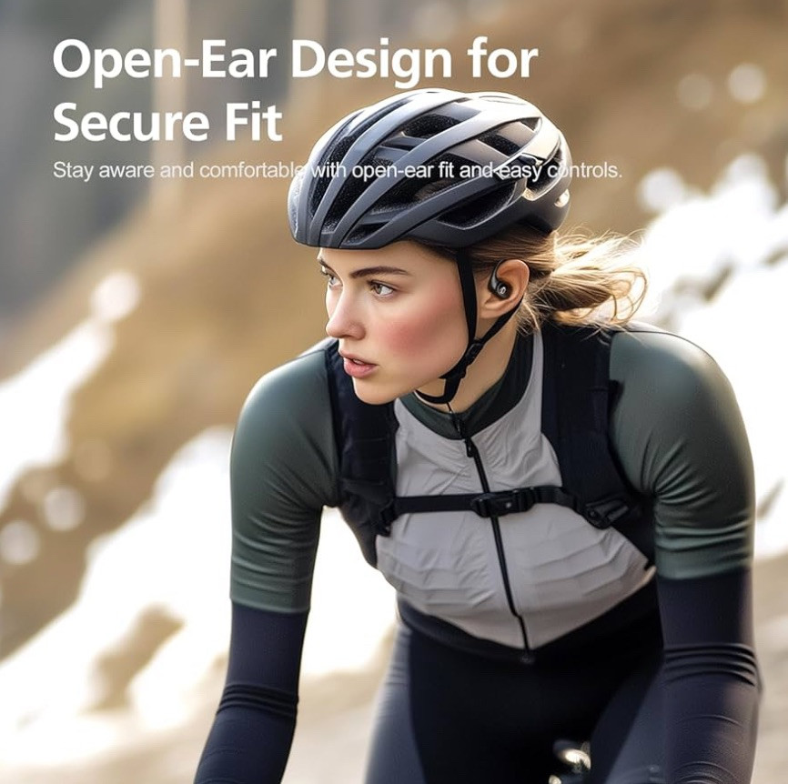 Yistao -Open Ear Headphones with 35 Hours Playtime, True Wireless Air Conduction