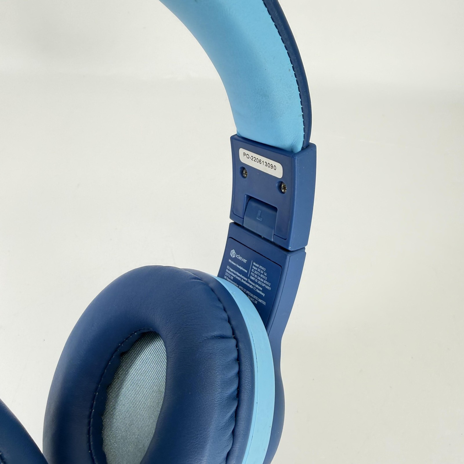 Iclever Over Ear Headphones Blue Bluetooth 3.5mm Micro-USB Wireless Stereo