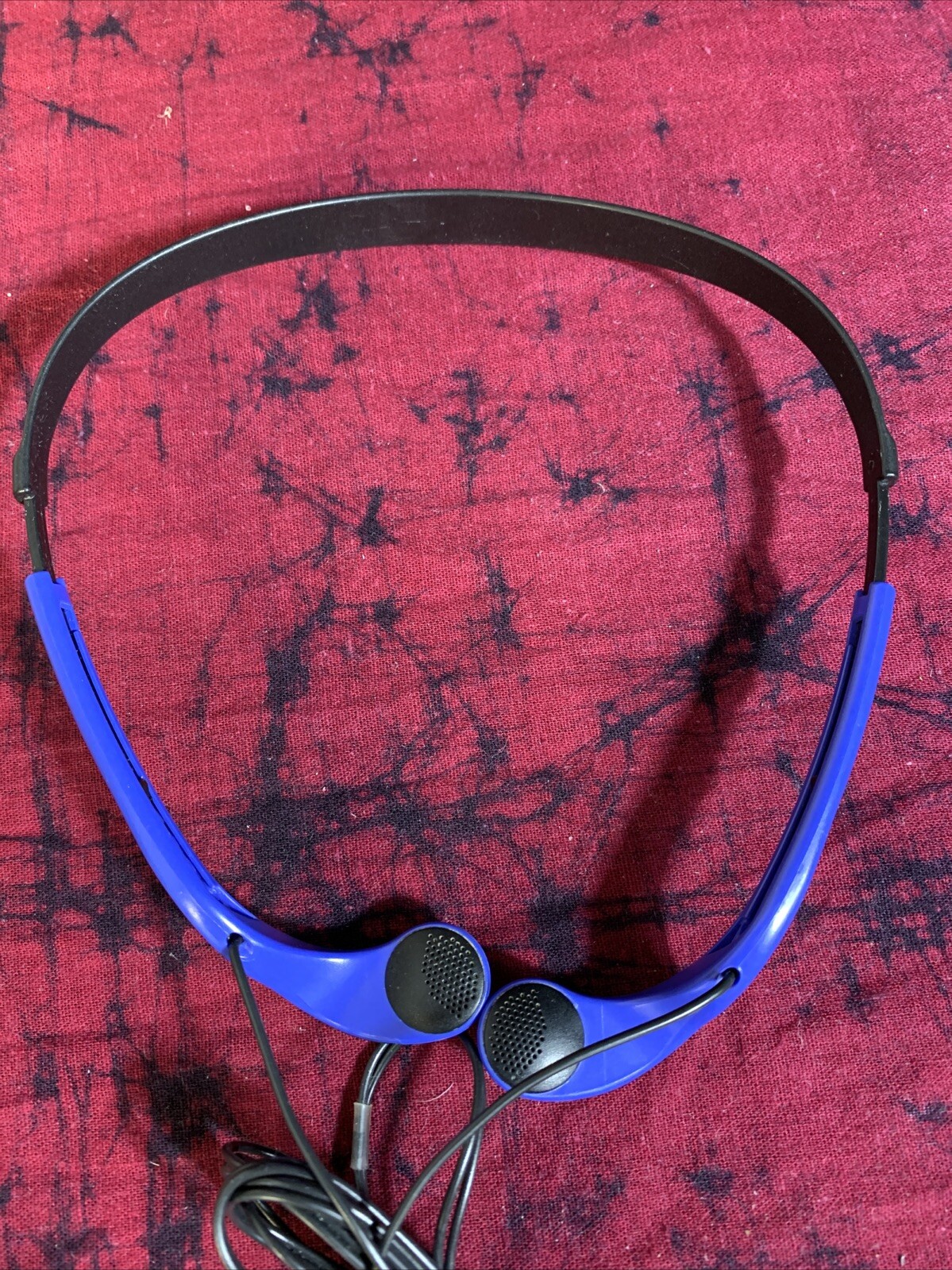 Rare Blue Sony Sports MDR-W014 Lightweight Vertical Wired Headphones