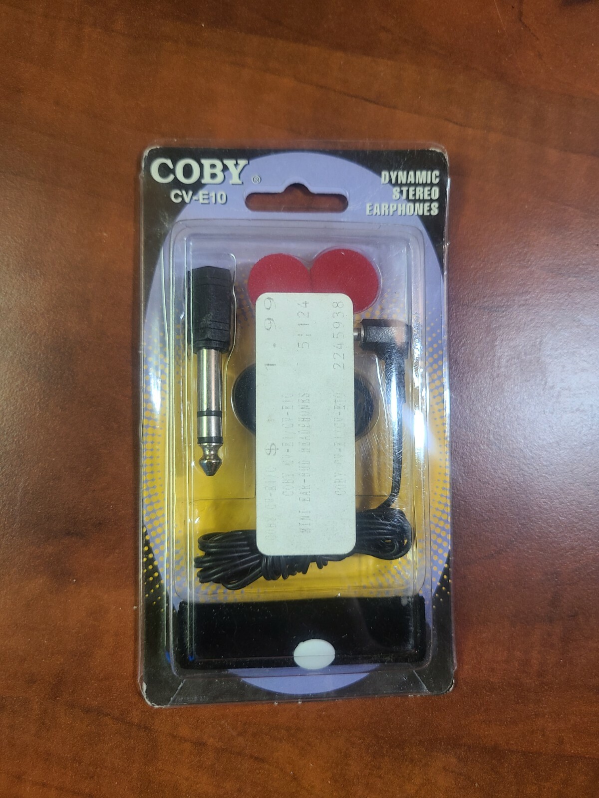NEW VINTAGE Coby CV-E10 Headphones EarPhones Earbuds