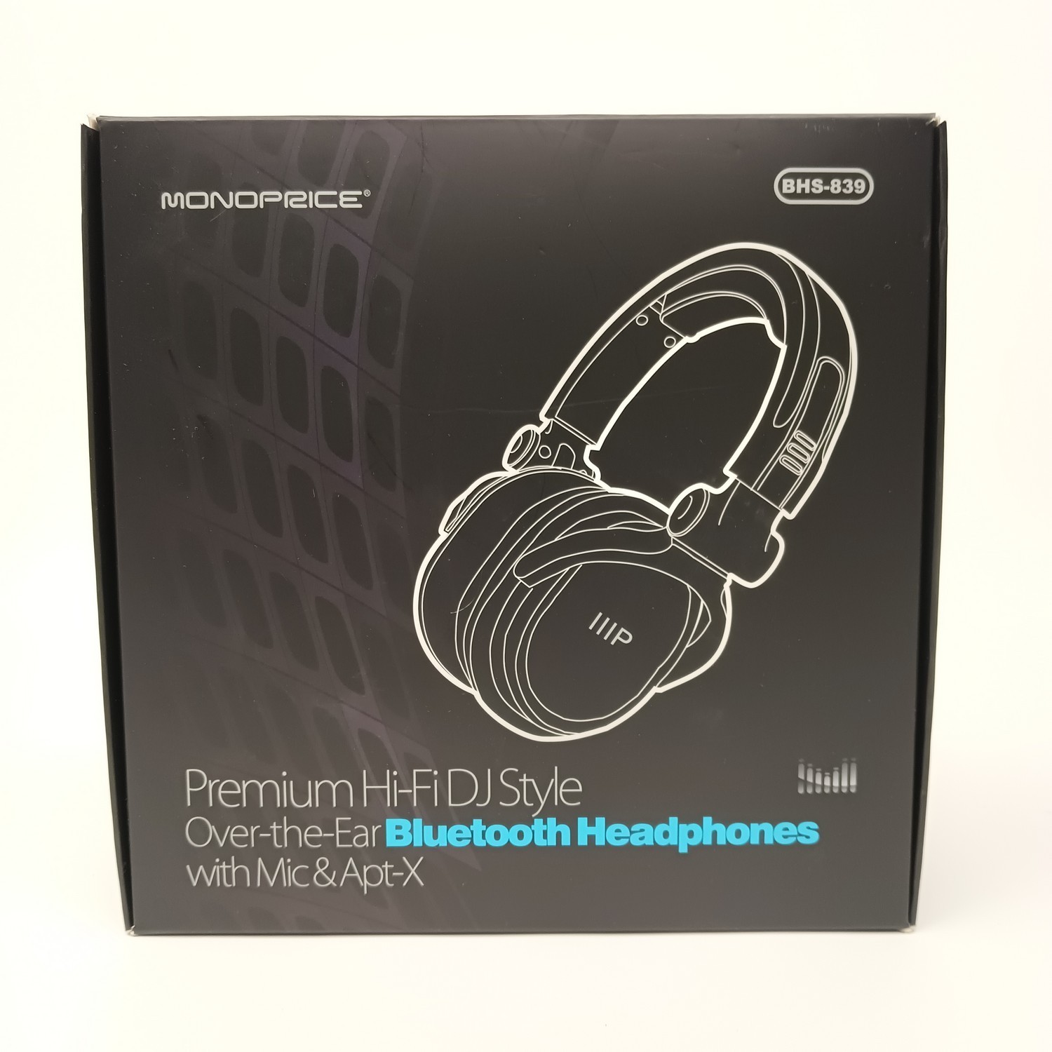 Monoprice Premium Hi-Fi DJ Style Over-The-Ear BlueTooth Headphones – BHS839