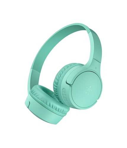 Belkin SOUNDFORM Mini Kids’ Wireless Headphones Mint Green (AUD002fqMNV3) with